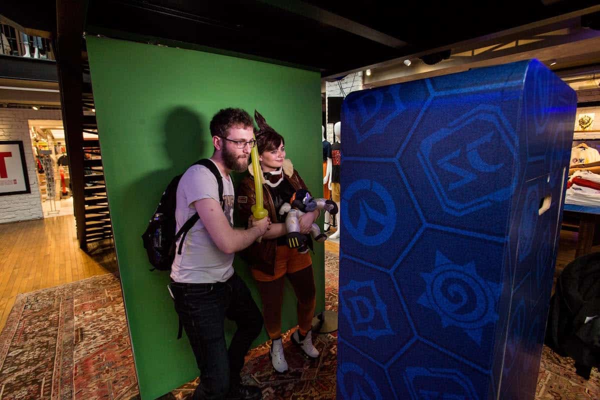 Uniqlo x blizzard - green screen photo booth